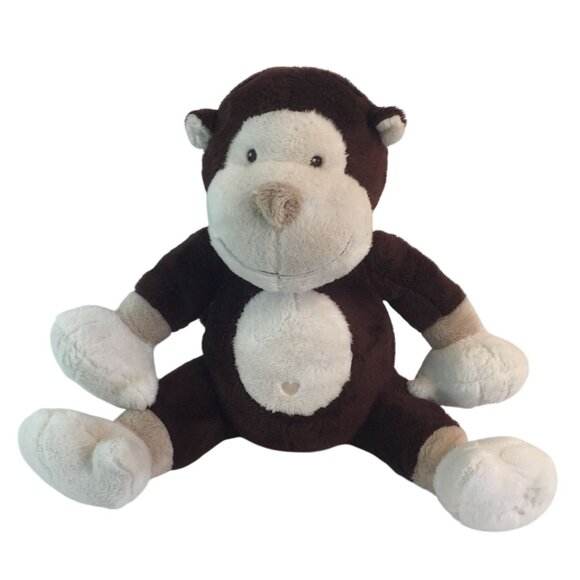 Bambino Brown Monkey Plush 12" Ape Chimpanzee Stuffed Animal Toy - Picture 1 of 7